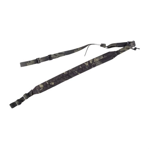 Le VTAC Hybrid Sling offre un confort optimal avec sa section rembourrée, un ajustement facile grâce aux extrémités libres et une durabilité grâce aux tri-glides en acétal.