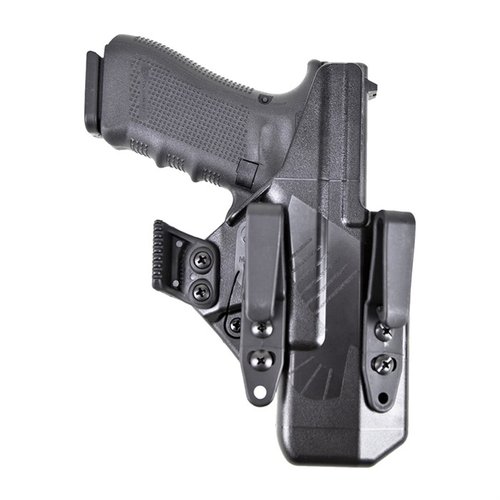 Le holster Eidolon est conçu pour s'adapter parfaitement à ton Glock G19, offrant confort et discrétion avec des points d'attache pour personnaliser ton port.