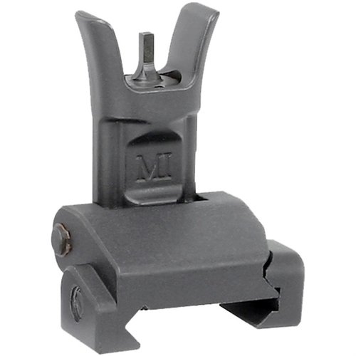 Le viseur avant pliant AR-15 de Midwest Industries offre une option de visée de secours, léger, robuste, et compatible avec les postes de visée A2.
