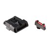 Les LPA Adjustable Sights pour Glock offrent une visibilité exceptionnelle avec un avant en fibre optique rouge et un arrière profil bas, parfaits pour le tir et la défense.
