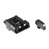 Les LPA Adjustable Sights pour Glock offrent une visibilité optimale avec un design bas et un front lumineux, parfaits pour le tir de précision et la défense personnelle.