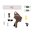 S&W M&P M2.0 FDE kit de détente à face plate position avancée
