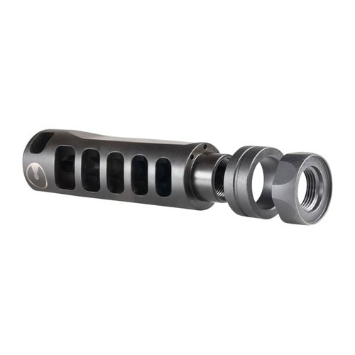 Le compensateur Ultradyne Apollo S 6.5 réduit le recul et la montée du canon, permettant des tirs plus rapides et précis, tout en dirigeant les gaz loin du tireur.