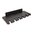 Support mural noir pour tiges de nettoyage