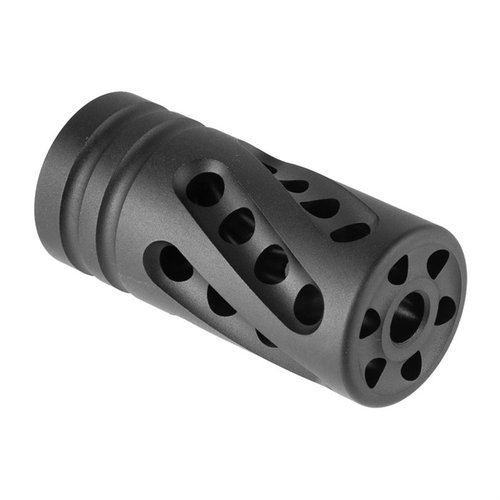 Améliore la précision de ton 10/22 avec le X-Ring Performance Compensator, léger, facile à installer et compatible avec tous les filets de bouche 1/2-28 TPI.
