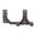 Monture modulaire 30MM 1.93" 0 MOA, noire