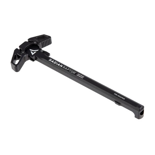 Améliore le contrôle de ton AR-15 avec le Radian Weapons Ambidextrous Raptor Charging Handle et le Talon Safety, fabriqués en aluminium 7075 et finition noire.