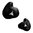 Bouchon d'oreille moulé sur mesure, noir