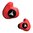 Bouchon d'oreille moulé sur mesure, rouge