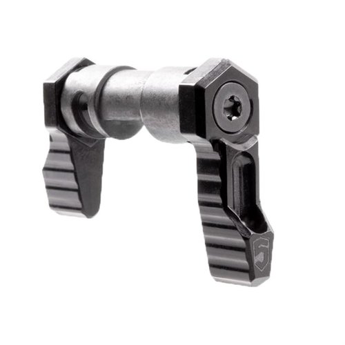 Le sélecteur de sécurité ambidextre 90 degrés AR-15 de Phase 5 est interchangeable, confortable et s'adapte à tous, garantissant sécurité et contrôle.
