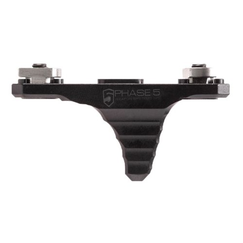 Le Mini Hand Stop Phase 5 est léger, en aluminium 6061-T6, se fixe facilement sur un rail M-LOK et permet un grip push ou pull pour un meilleur contrôle.