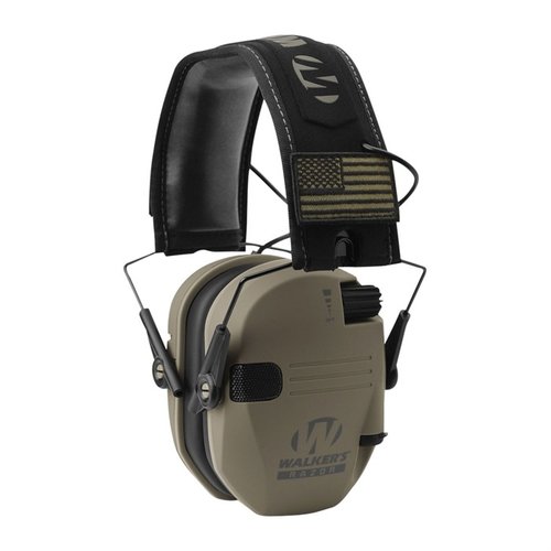 Protège ton audition avec style grâce aux Walkers Razor Patriot Series, offrant 23 dB de réduction sonore et un confort optimal sur le stand de tir.