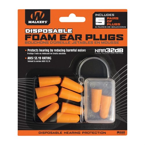 Les bouchons d'oreilles en mousse Walkers te protègent avec un NRR de 25 dB, tout en restant connectés grâce à un cordon pratique pour ne jamais les perdre au stand.