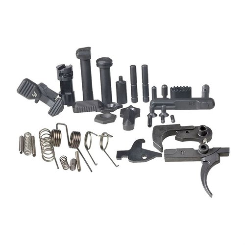 Améliore ton AR15 avec le kit de pièces inférieur Enhanced de Strike Industries, incluant un groupe de contrôle de tir pour un tir précis et fluide.