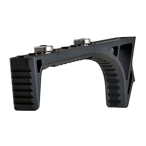 Le SI LINK CURVED FOREGRIP de Strike Industries offre une construction en aluminium 6061T6, un système LINK pour M-Lok et Keymod, et un design ergonomique pour une meilleure stabilité.