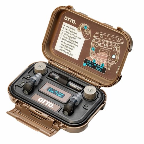Les NoizeBarrier Micro d'OTTO offrent une protection auditive jusqu'à 40 dB, une amplification des sons doux et jusqu'à 16h d'autonomie, parfaits pour le tir.