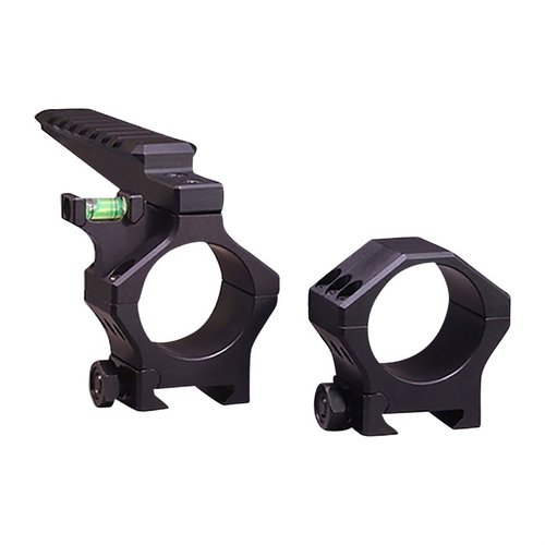 Les anneaux de lunette Heavy Tactical de Hawkins Precision sont robustes, en aluminium 6061, avec un niveau anti-cant et un rail Picatinny pour plus de fiabilité.