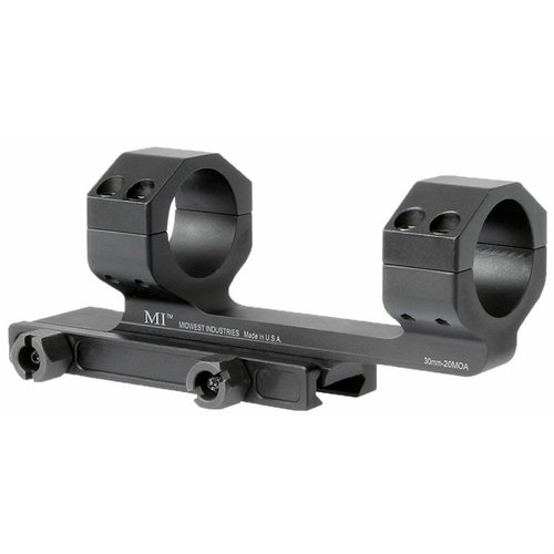 Le montage de lunette AR-15 G2 30MM offre 20MOA d'élévation, une construction robuste et un décalage avant pour un confort optimal sur les carabines AR.