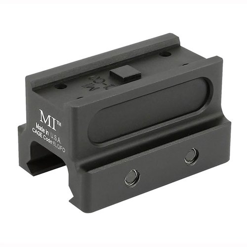 Les supports de point rouge T1/T2 de Midwest Industries sont légers, robustes et conçus pour un usage intensif, avec une finition anodisée et une garantie à vie.