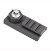 Adaptateur rail pour attache de bretelle, noir mat