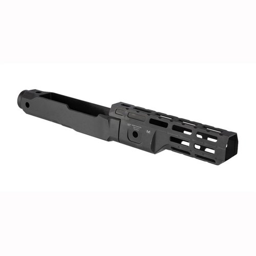 Découvre le châssis M-LOK pour Ruger 10/22, léger, en aluminium 6061, avec design Free Float, 8" ou 13", et multiples slots M-LOK pour personnalisation.