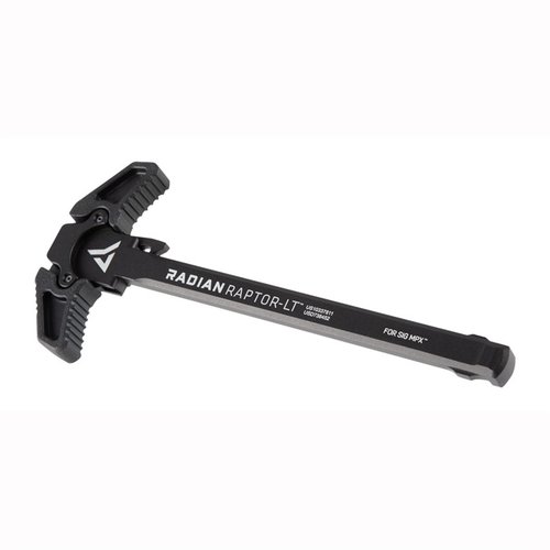 Découvre le Raptor-LT, la poignée de chargement ambidextre pour SIG MCX, offrant ergonomie, rapidité et durabilité grâce à son design en aluminium 7075.