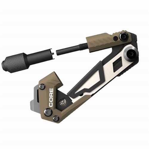 Le Gun Tool CORE-AR15 est un outil compact et polyvalent, idéal pour nettoyer, débloquer et ajuster ton AR15 facilement sur le terrain ou au stand.