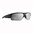 HELIX lunettes polarisées monture noire verres gris miroir argenté