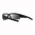 HELIX lunettes polarisées monture noire verres gris miroir argenté