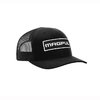 Casquette trucker noire à écusson logotype