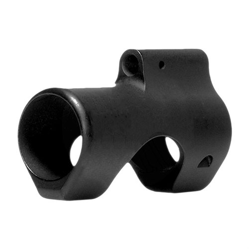 Le gas block basse profil Troy de 2" s'adapte parfaitement sous les garde-mains fins, tout en masquant les trous de pin de taper de ton A2. En acier 4140, durable et élégant.