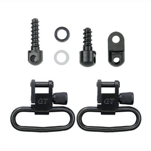 Le RUGER 10/22 1.25" SWIVEL SET de GROVTEC US est idéal pour le montage sur ton carabine, avec adaptateurs et deux attaches verrouillables de 1.25".