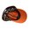 Casquette trucker orange/marron