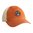 Casquette trucker orange brûlé/kaki