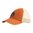 Casquette trucker orange brûlé/kaki