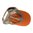 Casquette trucker orange brûlé/kaki