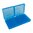 Boîte à munitions pour pistolet à clapet 9MM-380 ACP 200 cartouches bleu transparent