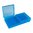 Boîte à munitions pour pistolet à clapet 9MM-380 ACP 200 cartouches bleu transparent