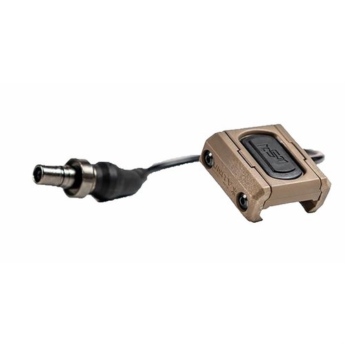 Le ModButton Lite est léger, durable et compatible avec les lampes Modlite et Surefire, offrant une activation momentaire et une puissance maximale.