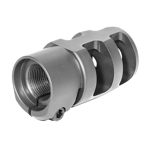 Le Mini FTE Muzzle Brake de Badger Ordnance est compact, efficace, facile à nettoyer et réduit le souffle au sol, parfait pour les plateformes AR-10/15.