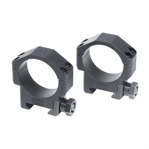Les anneaux de lunette Badger Ordnance en aluminium 35mm sont parfaits pour les optiques modernes et s'adaptent aux carabines de précision avec des canons lourds.