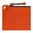 Pochette DAKA moyenne orange