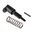 AR-15 Forward Assist étendu allégé profil bas noir
