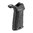 Poignée pistolet AR-15 surmoulée en caoutchouc 25° noire