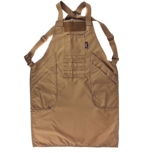 L'Armageddon Gear Gunsmith Apron en Cordura 1000D te protège avec style, dispose de poches pratiques et de sangles ajustables pour un confort optimal.
