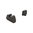 Jeu de guidon et de hausse compatibles avec optique pour GLOCK G1-5, striés noirs