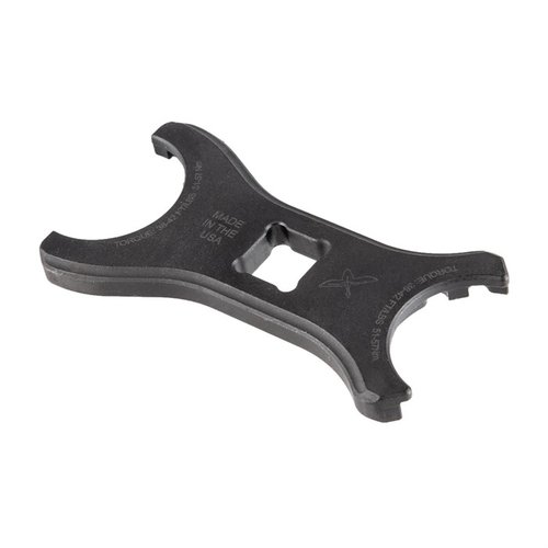 Le JCW combine un clé à écrou de château à 2 et 3 lugs, en acier 4140, conçue pour un usage avec une clé dynamométrique, robuste et précise.