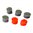 Bouchons d'oreille en silicone orange & FDE