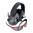 Casques antibruit électroniques noirs