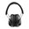 Casques antibruit électroniques noirs